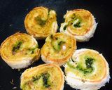 A picture of step 18 of Bread pinwheels with cheese.