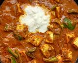 A picture of step 5 of Niramish Paneer.
