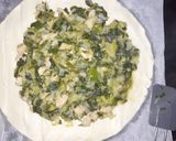 Une image de l'étape 3 de Tourte au poulet et poireaux.