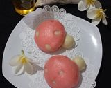 Foto langkah ke 6 dari resep Bakpao Jamur Isi Selai Strawberry (no mixer).