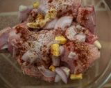 A picture of step 1 of Fried chicken.