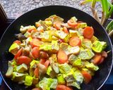 Foto langkah ke 8 dari resep Tumis tahu kuning,Wortel&Jamur Kancing tanpa minyak~diet friendly✨.