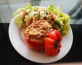 Une image de l'étape 7 de Poivrons Farcis à la viande haché.
