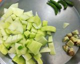 A picture of step 1 of Sweet and tangy mango chutney.