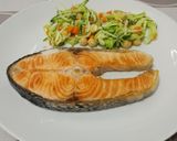 Foto del paso 7 de la receta: Salmón con calabacín y garbanzos