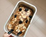Hình bước làm 2 của món Bánh chuối yến mạch + smoothies dâu