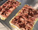 Une image de l'étape 10 de Poireaux farcis au jambon cru, tomates, paneer et grana padano.