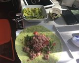 A picture of step 1 of Tuna Spinach Wrap.