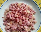 Foto del passaggio 9 della ricetta Rigatoni Zucca e Castagne con pancetta croccante: ricetta Autunn