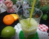 Foto langkah ke 3 dari resep Jus Timun Mint.