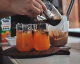 รูปขั้นตอนการทำที่ 2 ของ Frothy Coffee with Orange Espresso