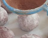 Foto langkah ke 4 dari resep Mochi Ubi Ungu Isi Wafer Cokelat.