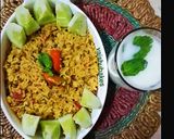 A picture of step 1 of Bhog ki Khichdi.