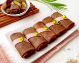 Foto langkah ke 6 dari resep Dadar Gulung Coklat Vla Coklat.