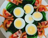 Hình bước làm 2 của món Salad cải bó xôi