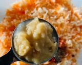 A picture of step 2 of Cabbage Manchurian.