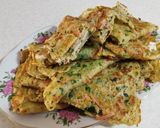 عکس مرحله 8 از دستور نان ورنیامده با سبزیجات معطر و پنیر پیتزا 😋👩🏻🍳