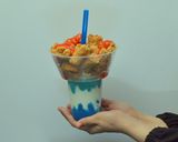 Foto langkah ke 8 dari resep Pop Ice Smoothies Tanpa Blender.
