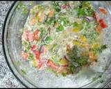 Half fry egg and mixed vegetables egg with paratha recipe step 7 photo