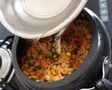 A picture of step 4 of Mix veg corn rice.
