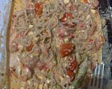 Foto del paso 4 de la receta: Pasta con feta, tomates cherry y espárragos verdes al horno