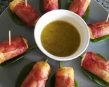 Foto del paso 9 de la receta: Rollitos de jamón y pollo. Pipirrana