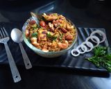 A picture of step 7 of Paneer yakhni pulao.