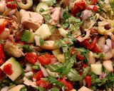 Toszkán tonhalas babsaláta recept fázis 2 fotója