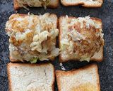 A picture of step 2 of Potato Fritter Sandwich🥪🥪.