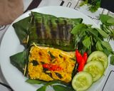 Foto langkah ke 7 dari resep Nasi Bakar Ayam Suwir Kemangi.