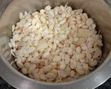 A picture of step 3 of Kelphool (banana flower) & Val bhaji.