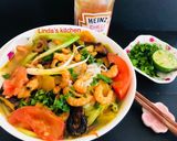 Hình bước làm 5 của món Bún tôm Hải Phòng