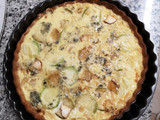 Quiche de calabacín y queso de cabra