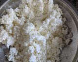 A picture of step 2 of Chhena poda.