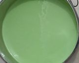 Foto langkah ke 5 dari resep Pandan Melaka Cheesecake Tanpa Terigu Part 1.