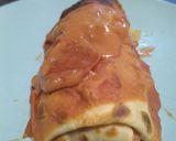 Une image de l'étape 4 de Crêpe truite poireau tomate confite.