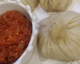 A picture of step 4 of Chicken momos.