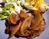 A picture of step 5 of Cranberry Apple Pork Chops.