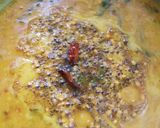 A picture of step 12 of Dal Palak.