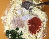 A picture of step 1 of Dahi Phulki.