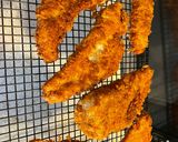 A picture of step 4 of Less saucy chicken Parmesan.