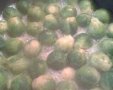 A picture of step 3 of Brussel sprouts and fenugreek in butter.