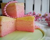 Foto langkah ke 6 dari resep Steamed Strawberry Ombre Cake (Gluten Free) #maree.