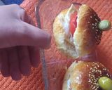 صورة لخطوة 14 من وصفة ميني هامبرغر روعة وفي القمة يستحق التجربة حبيباتي 🤗😋👍💪