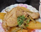 صورة لخطوة 1 من وصفة جواز بطاطا مع لوبيا خضراء 😋👌