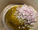 A picture of step 3 of Mushroom Risotto with Peas.