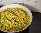 A picture of step 3 of Drumstick flower stir fry.