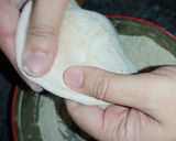 A picture of step 5 of Ghar ki roti.