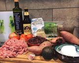 A picture of step 1 of Tonto, 'tato and Black Bean Chilli.