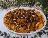 عکس مرحله 13 از دستور قیمه لاپلو با قلقلی مرغ 😋